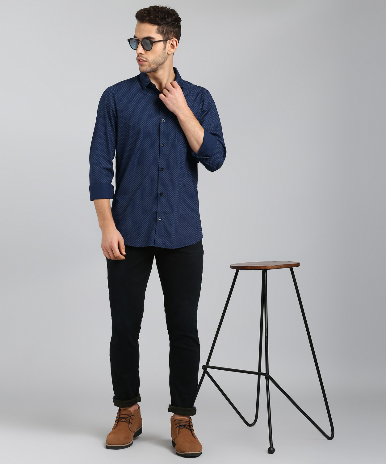 Alvyn Geometric diamond Print Shirt