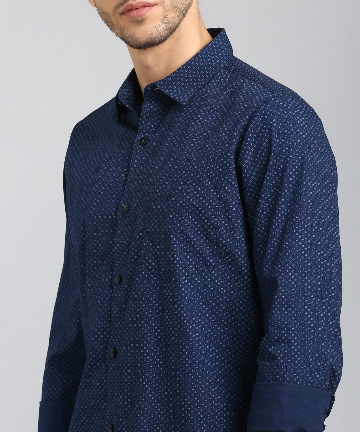 Alvyn Geometric diamond Print Shirt