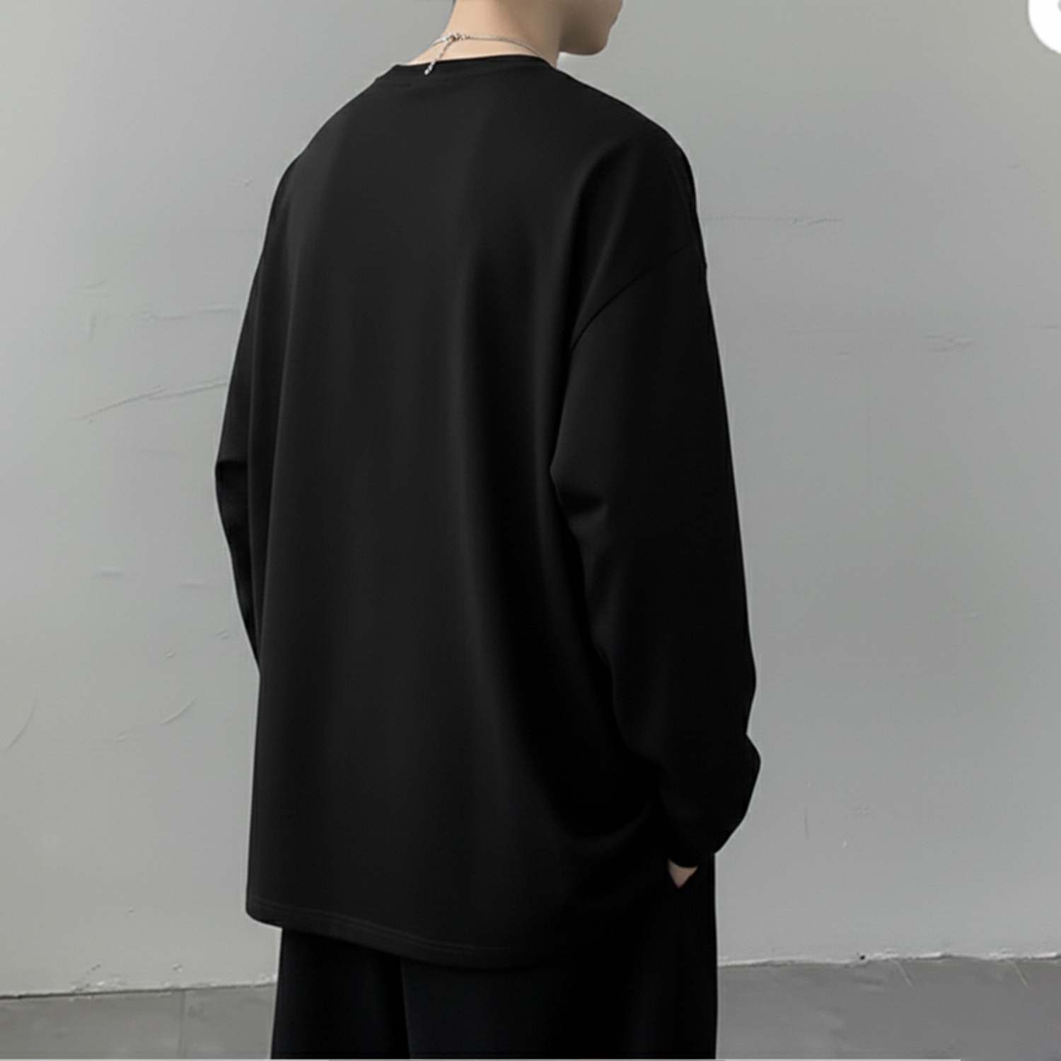 Asta Moda Black Printed Round Neck T-Shirt