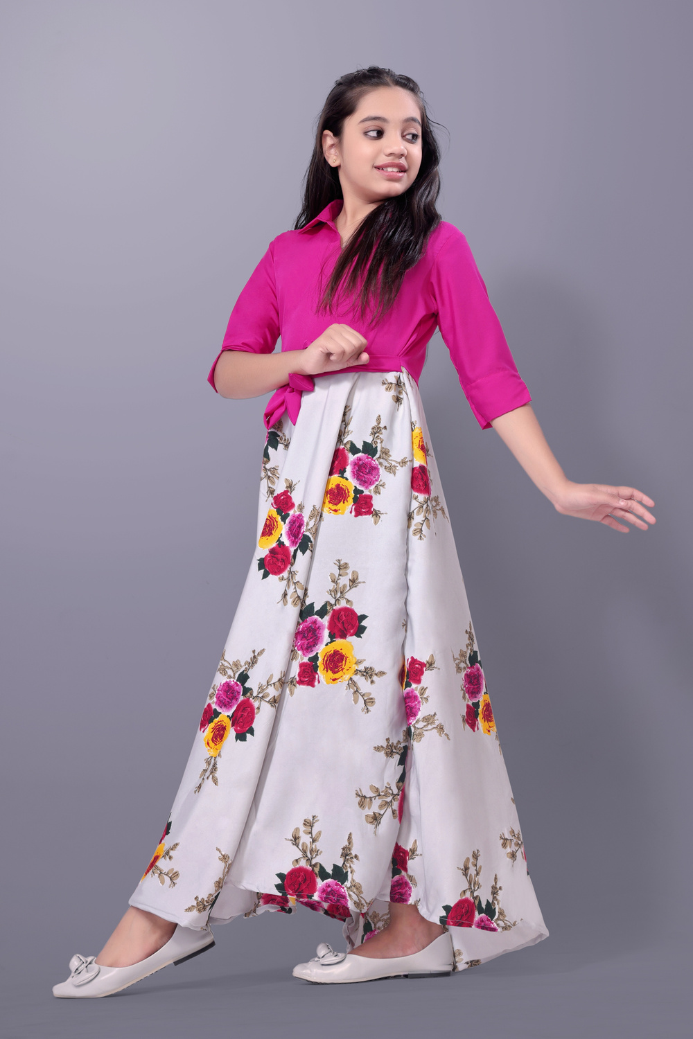 Aamira Two-piece style floor-length gown
