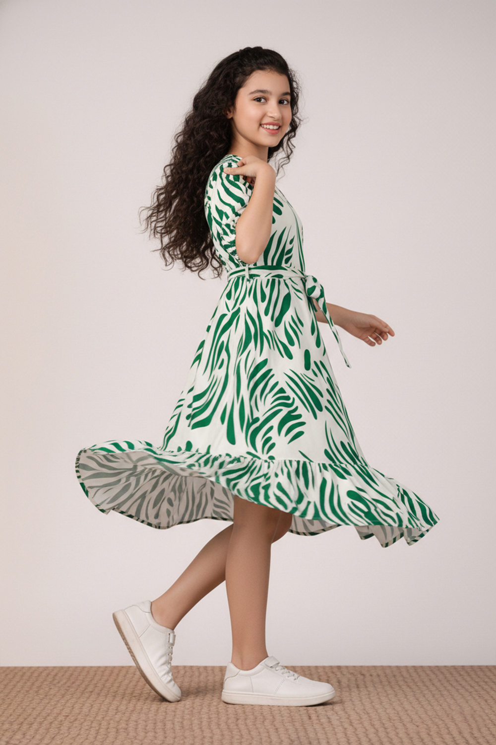 Fablina Organic abstract print dress