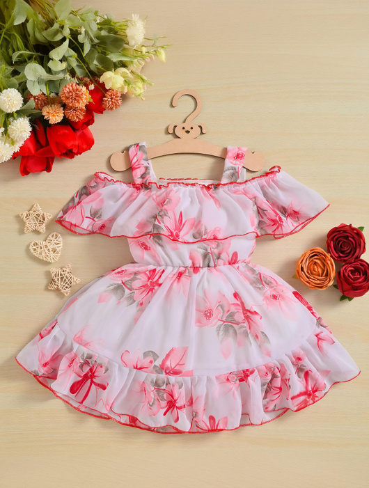 Moonette Girls' floral summer dress