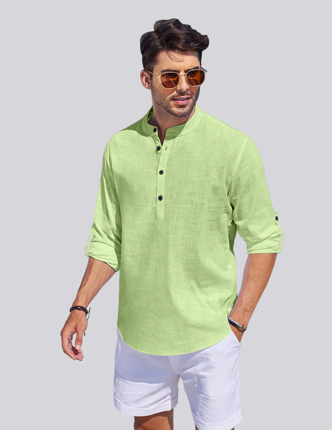 Zorvan Modern Kurta-style shirt