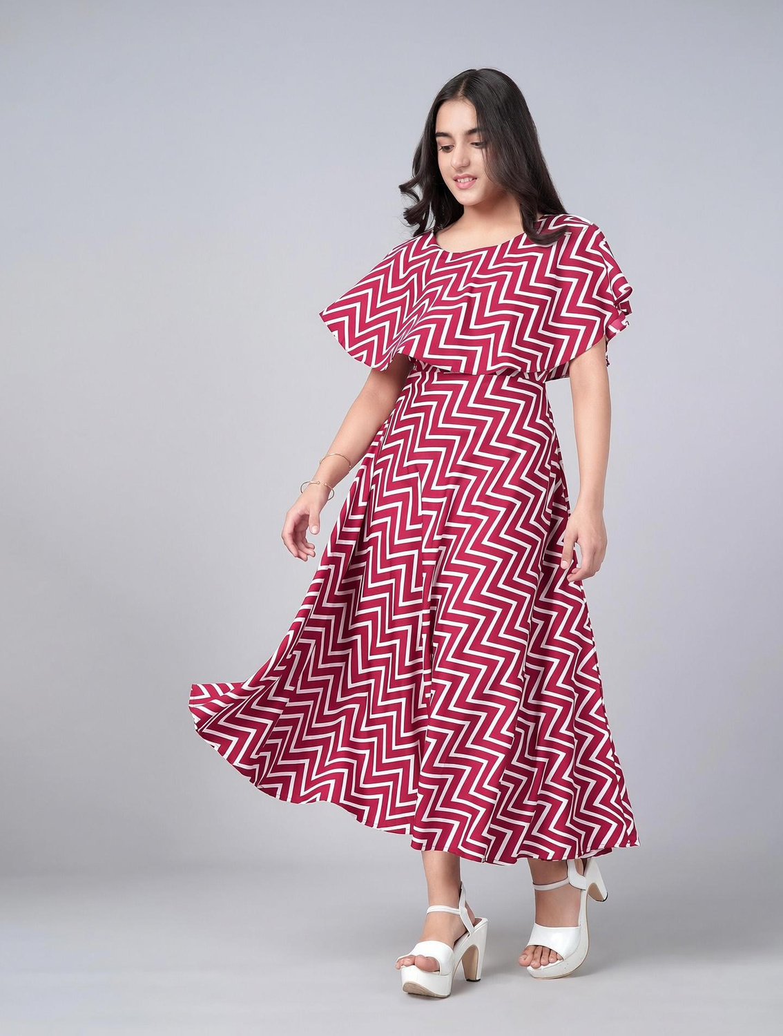 Aamira Zig-zag pattern  Maxi