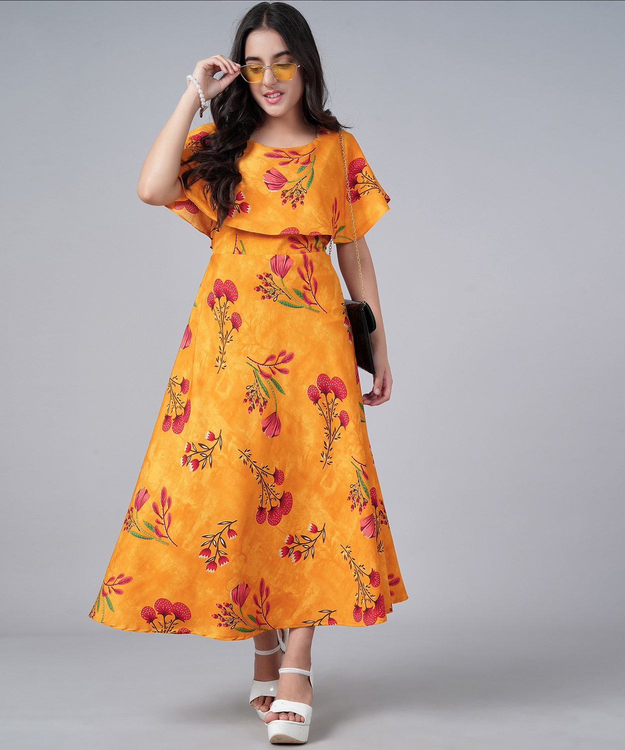 Aamira Large-scale botanical print Maxi