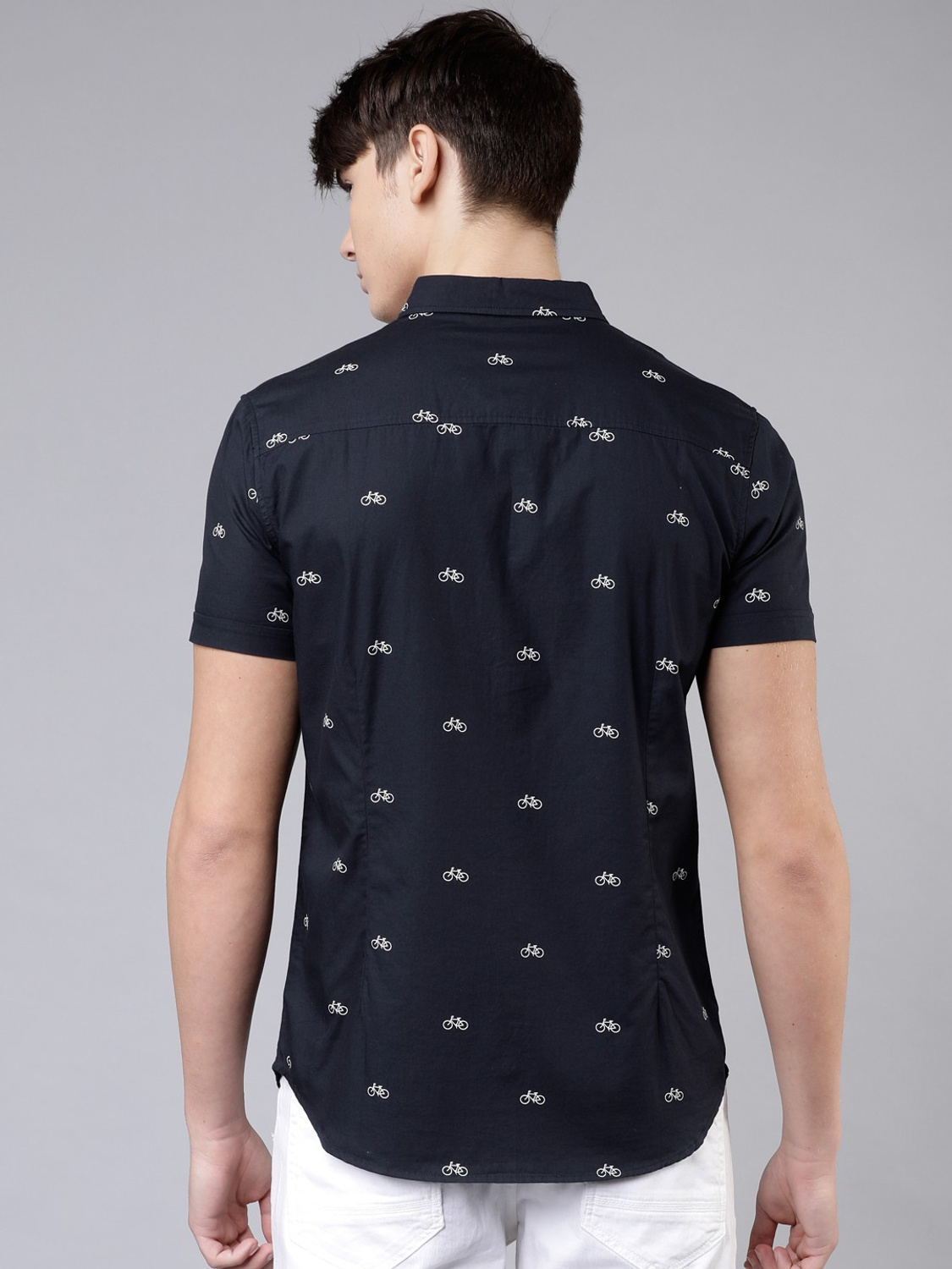 Bicycle icon micro-print Shirt