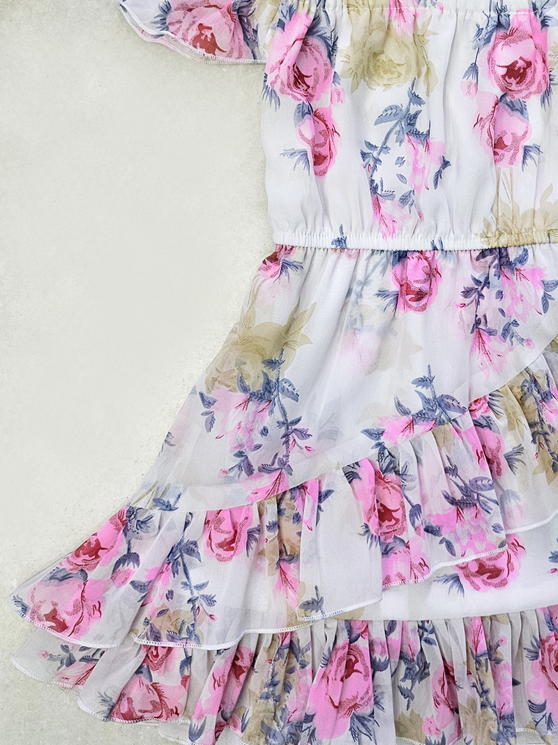 Moonette Girls' floral summer dress
