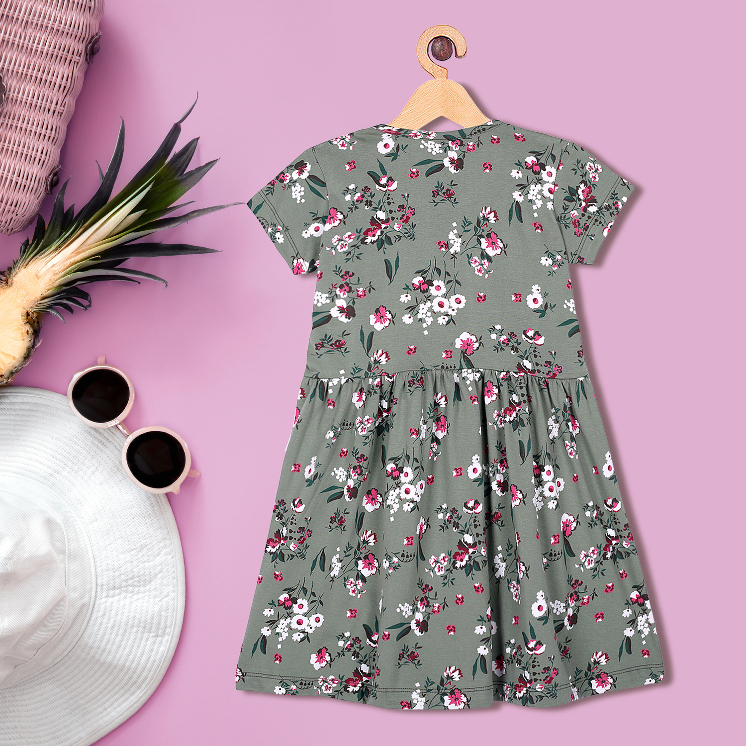 Moonette Botanical floral print Midi
