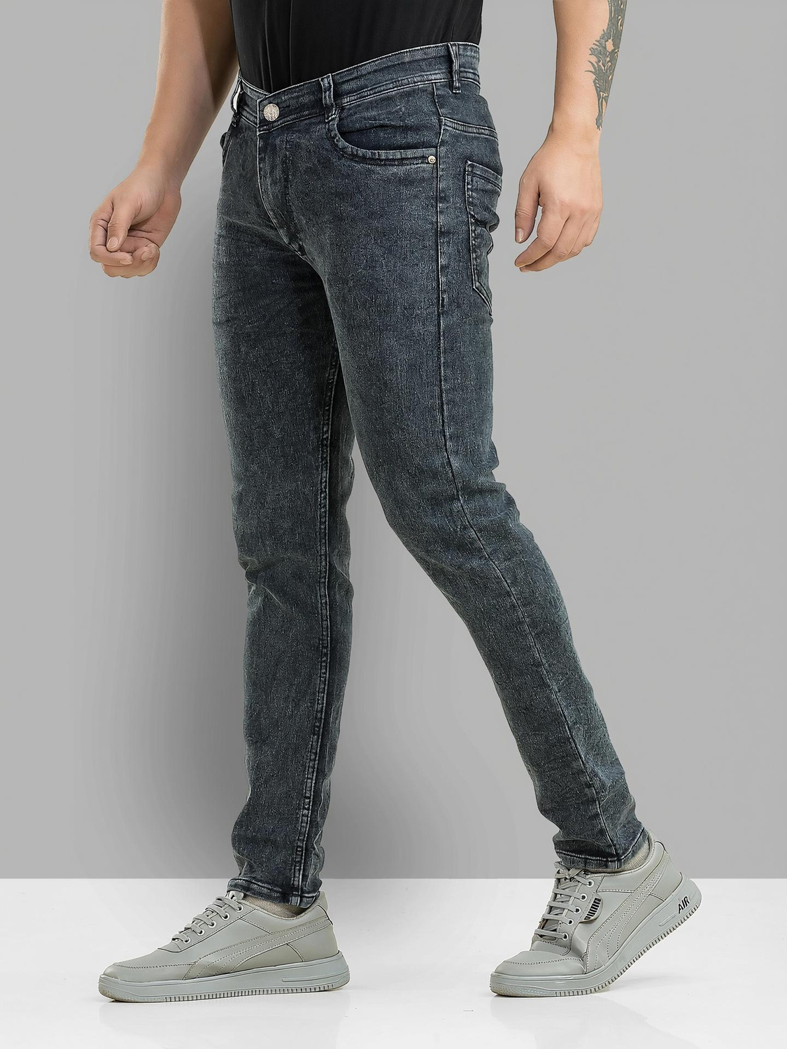 Metronex Solid Denim Slim Fit Jeans