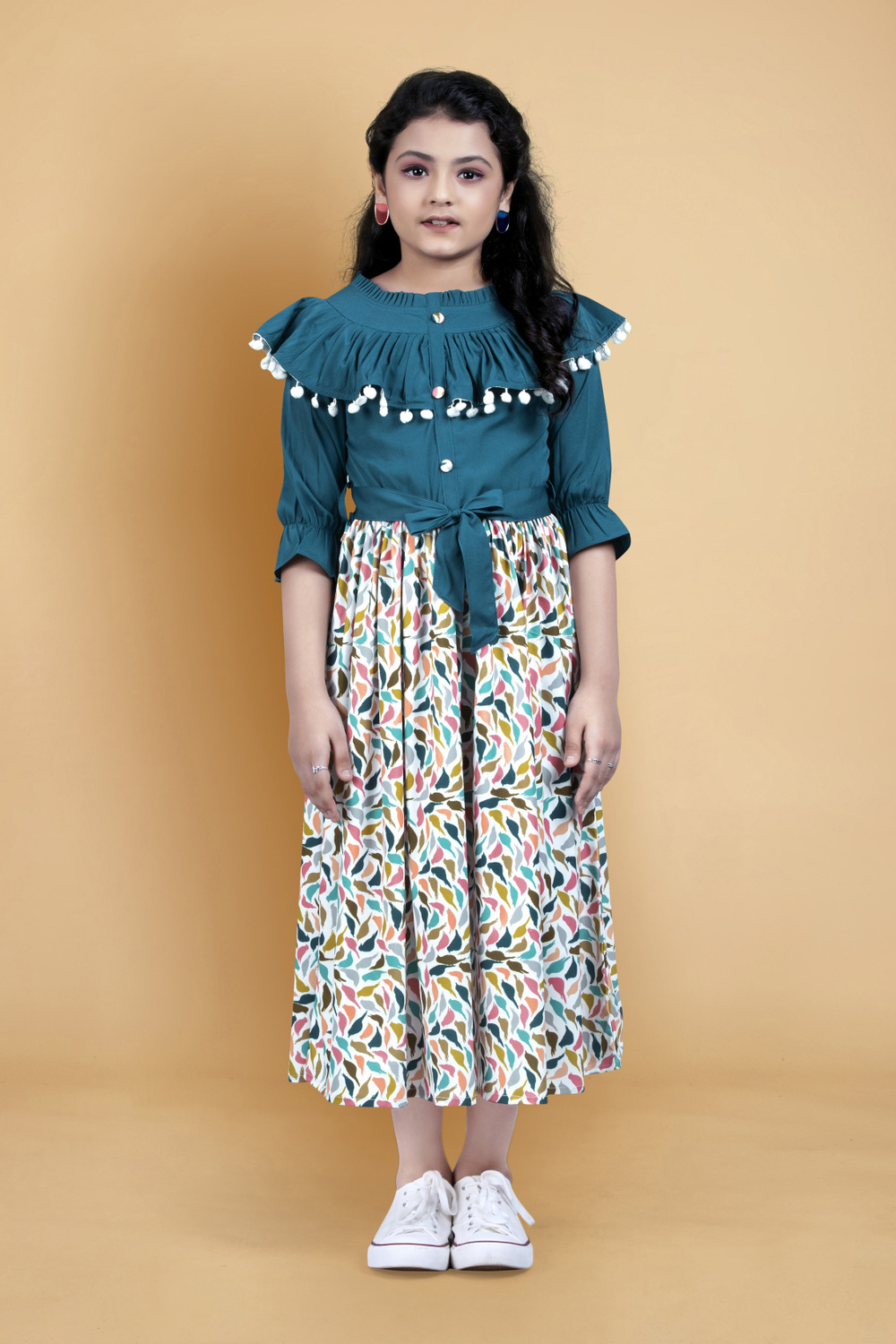 Fablina Two-toned midi dress