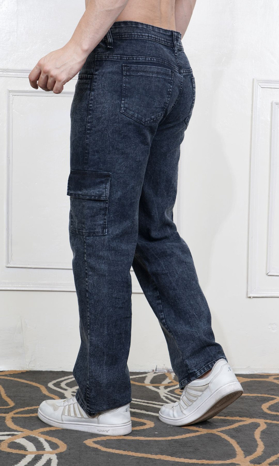 Metronex Solid Denim Jogger Fit Jeans 