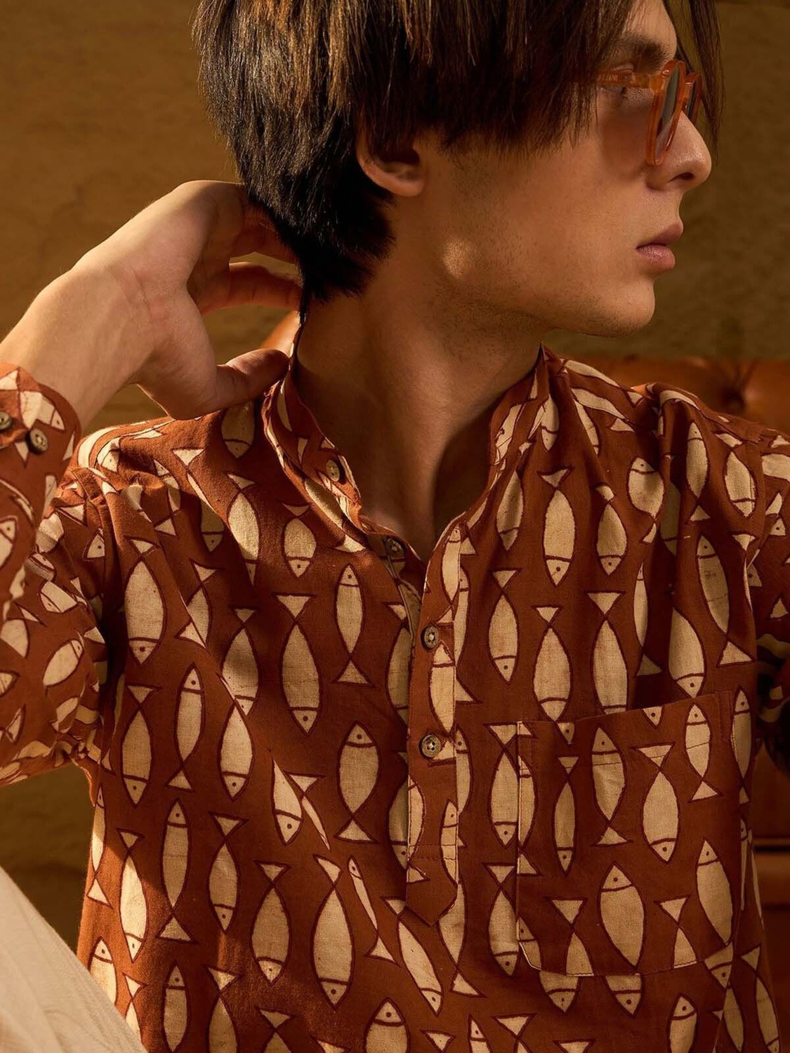 Devansh All-over fish print Shirt
