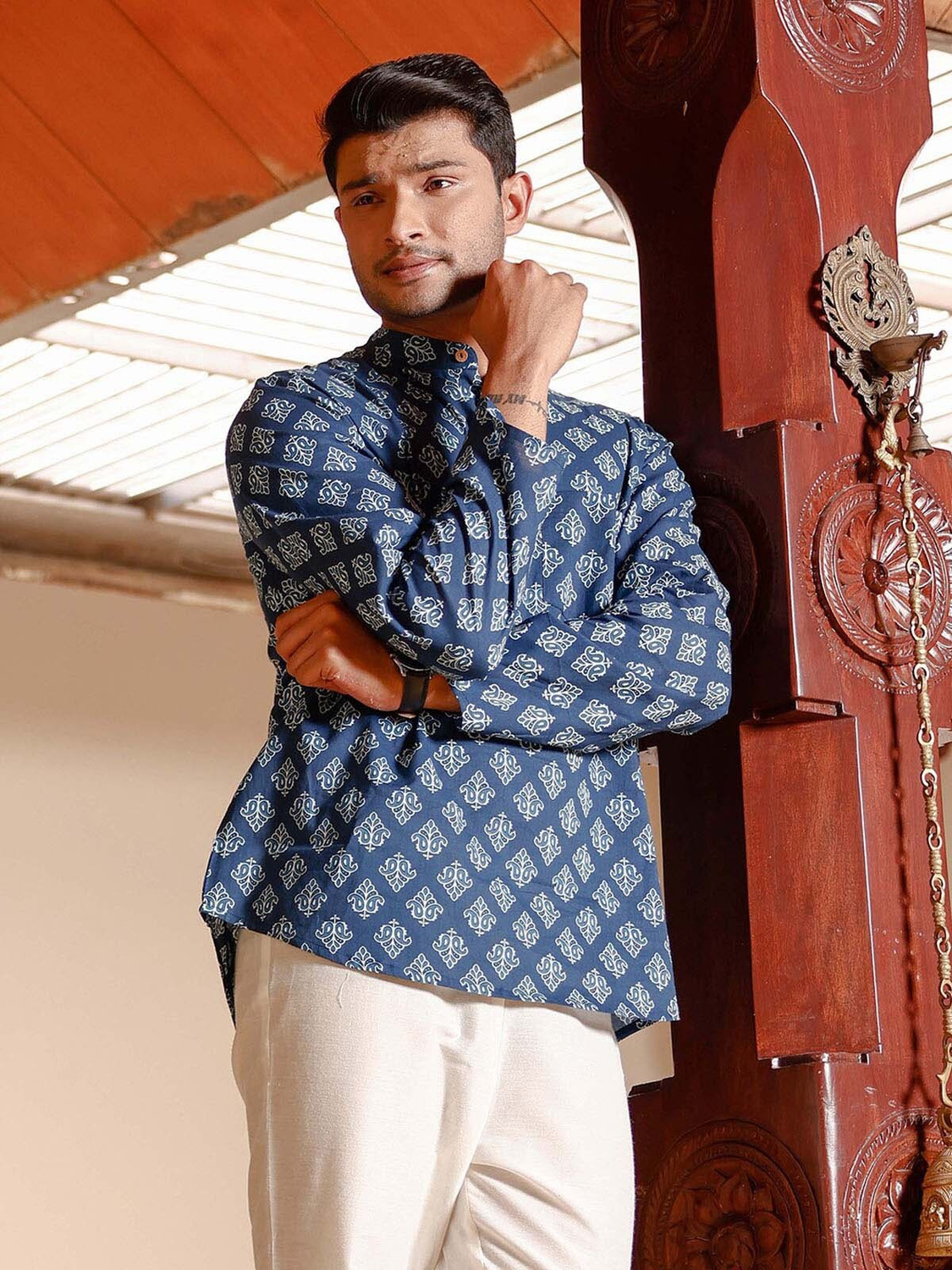 Devansh All-over ethnic block print Shirt