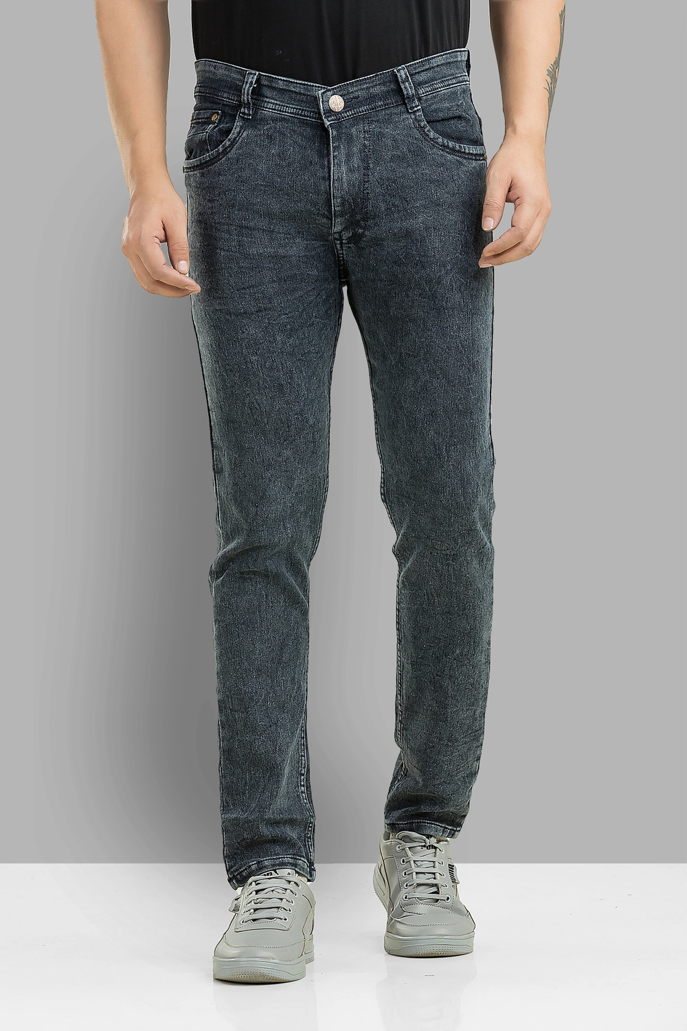 Metronex Solid Denim Slim Fit Jeans
