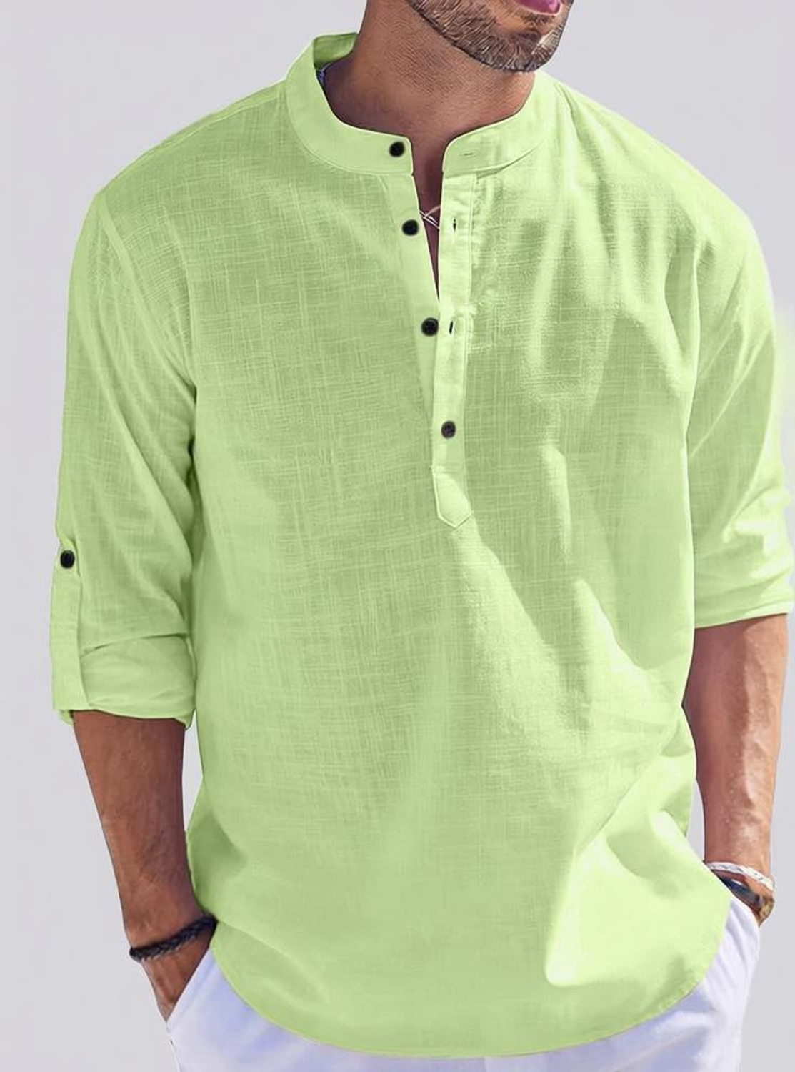 Zorvan Modern Kurta-style shirt