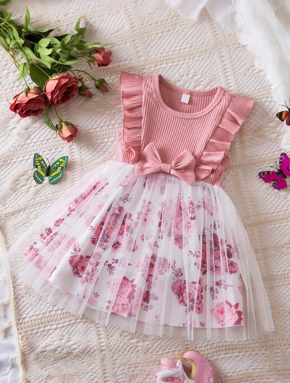 Moonette Sleeveless with Belt Festive Dress