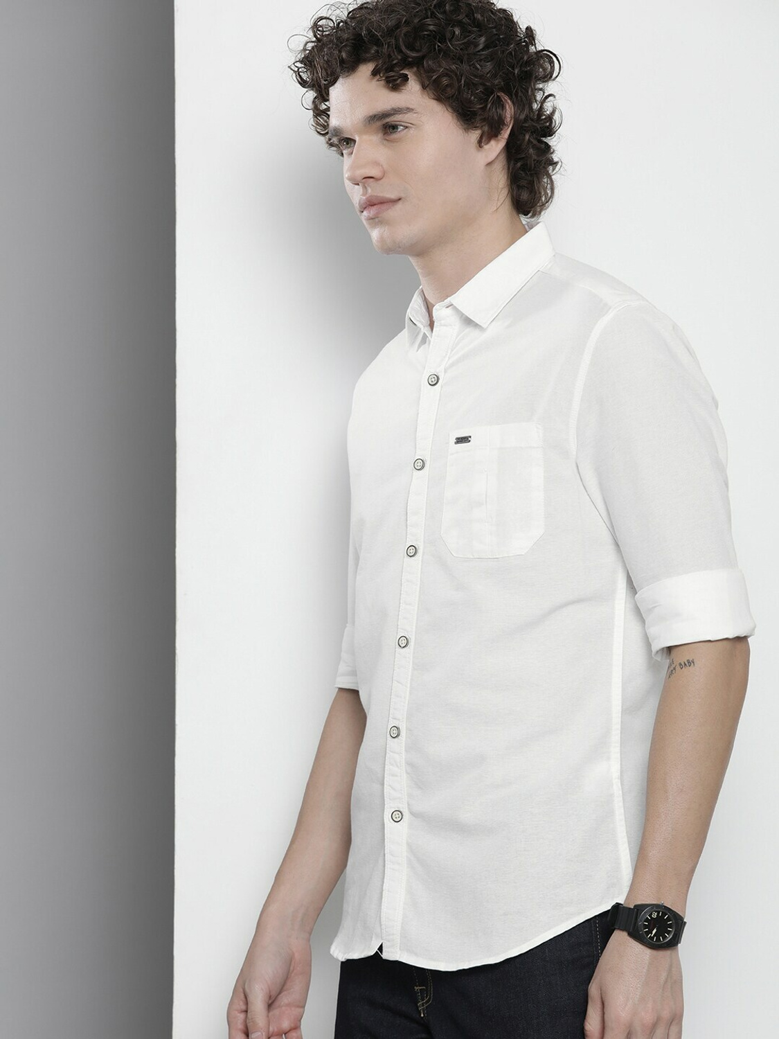 Dark contrast buttons Shirt