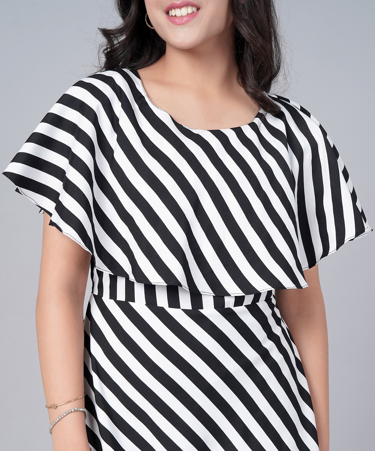 Aamira Horizontal stripes Print  Maxi
