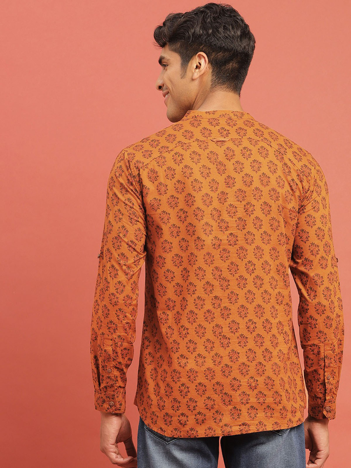 Devansh Bagru style motifs Print Shirt 