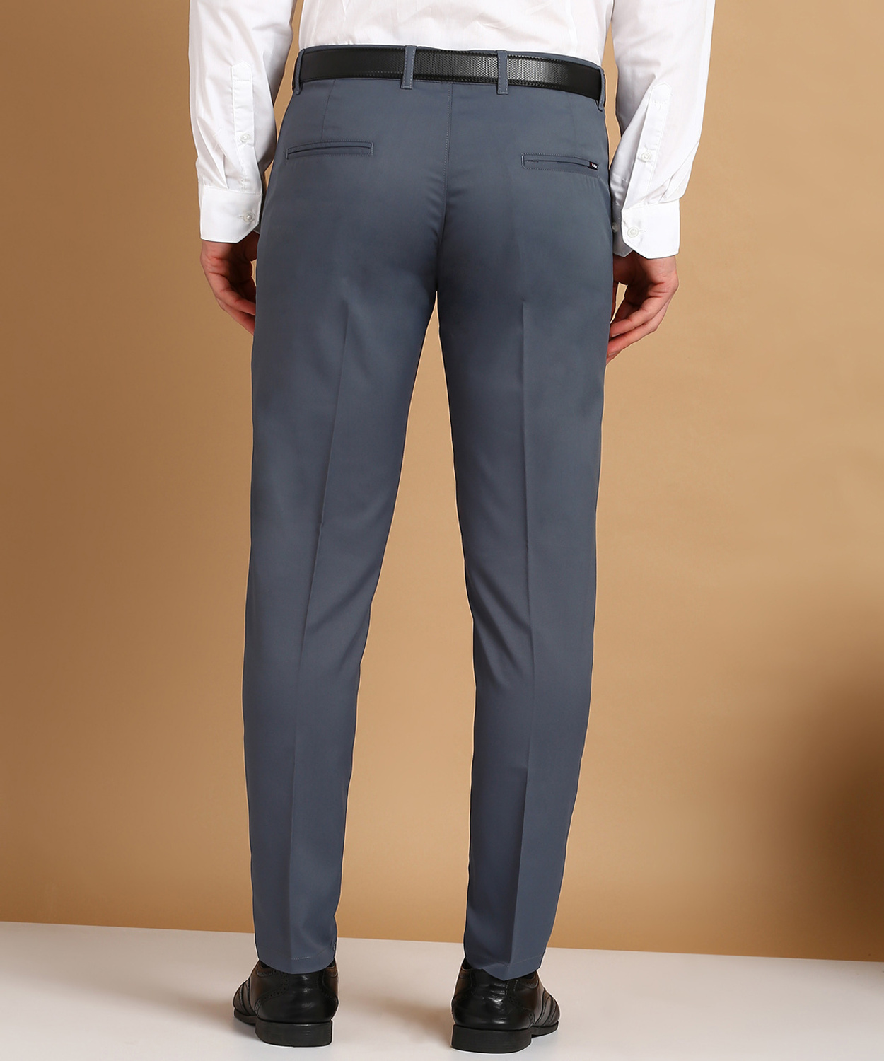 Men’s Slim Fit Lycra Blend Formal Trousers