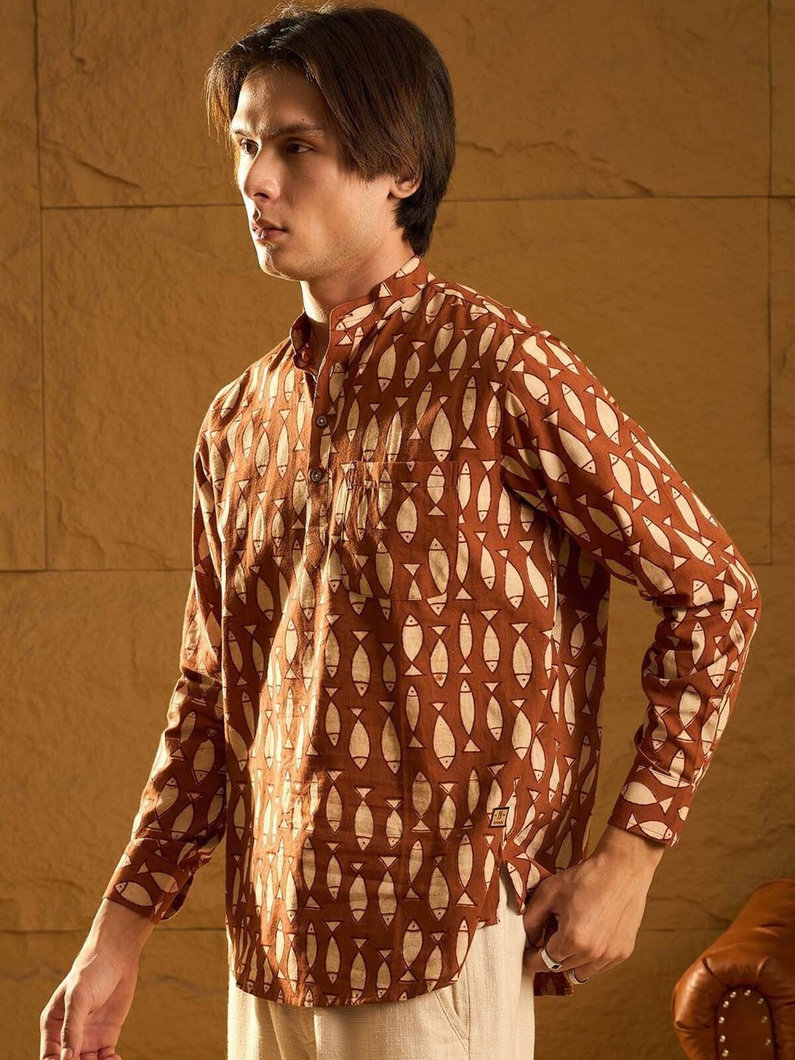Devansh All-over fish print Shirt