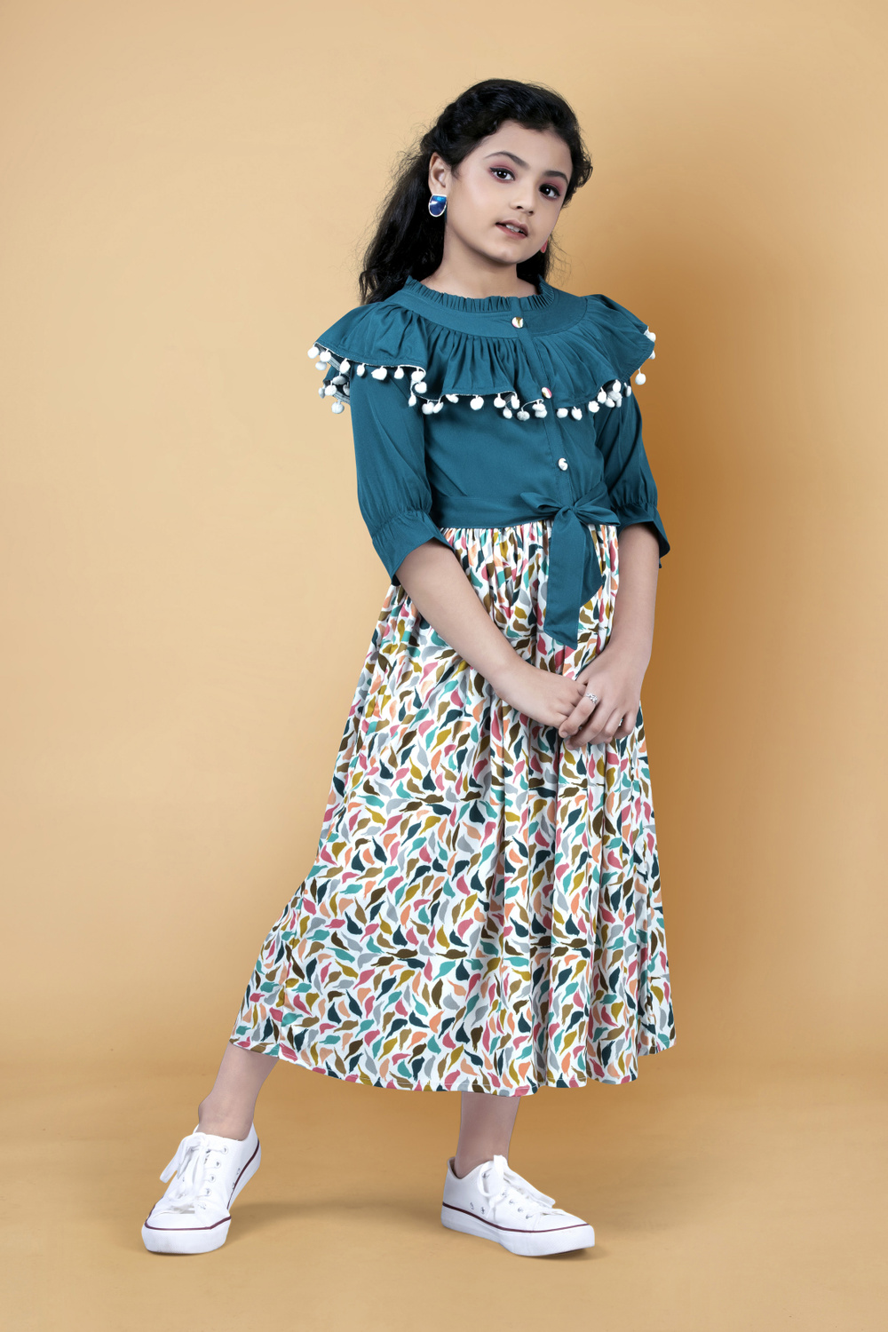 Fablina Two-toned midi dress