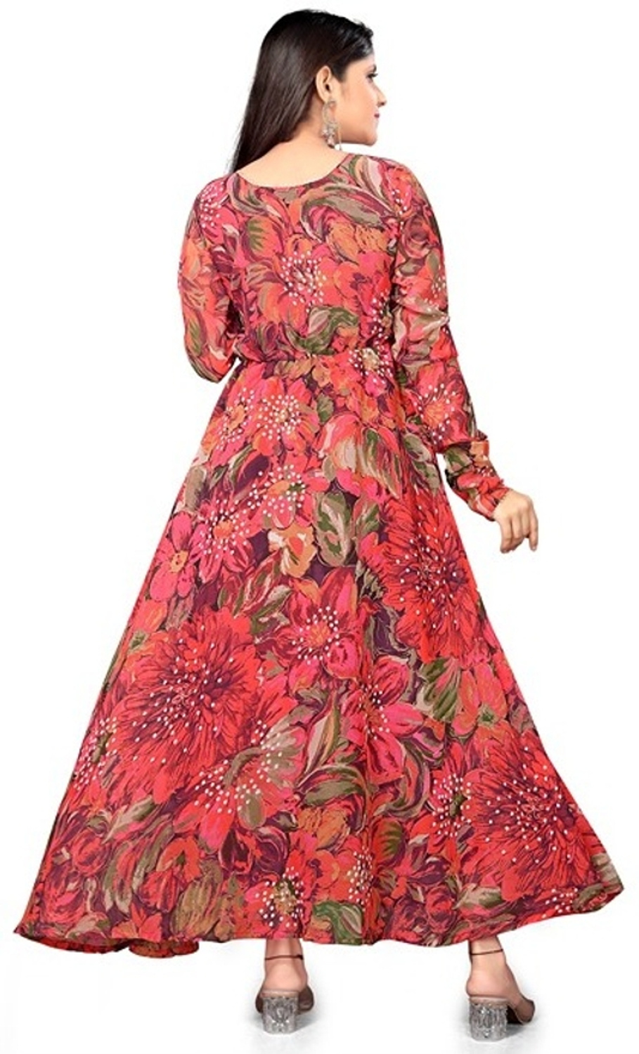 Aamira Bold floral digital print Maxi