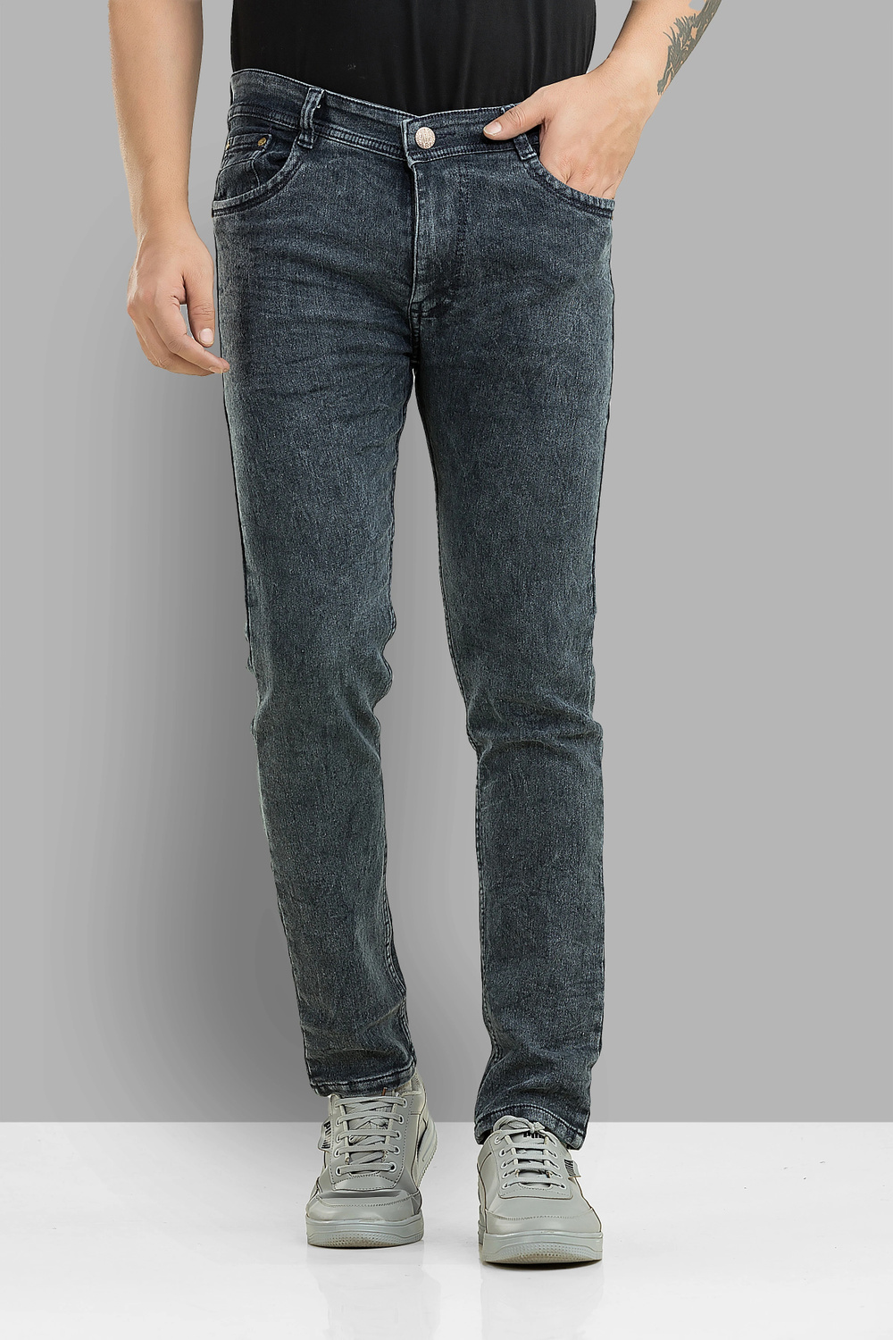 Metronex Solid Denim Slim Fit Jeans