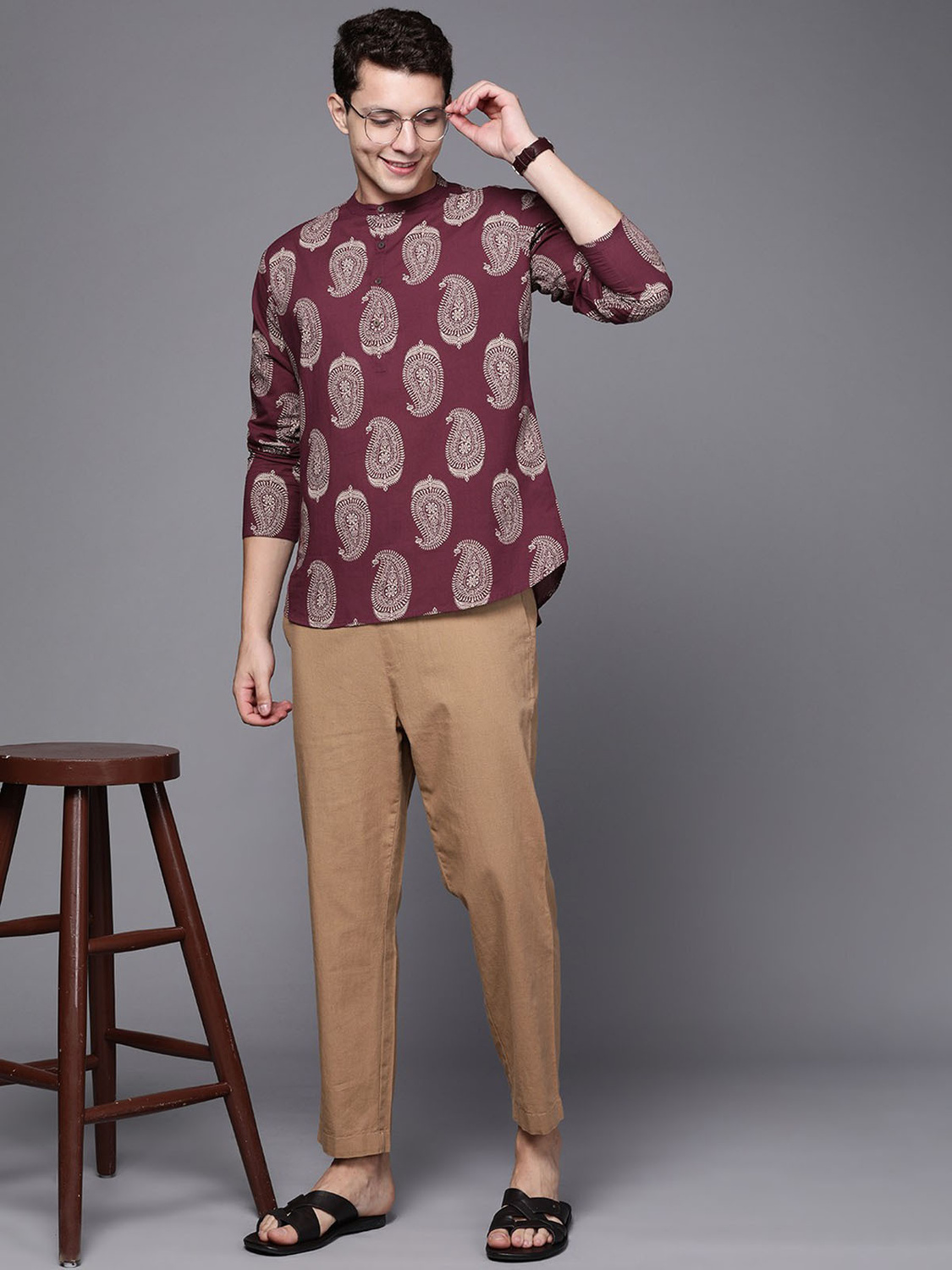 Devansh Large-scale Paisley Print Shirt