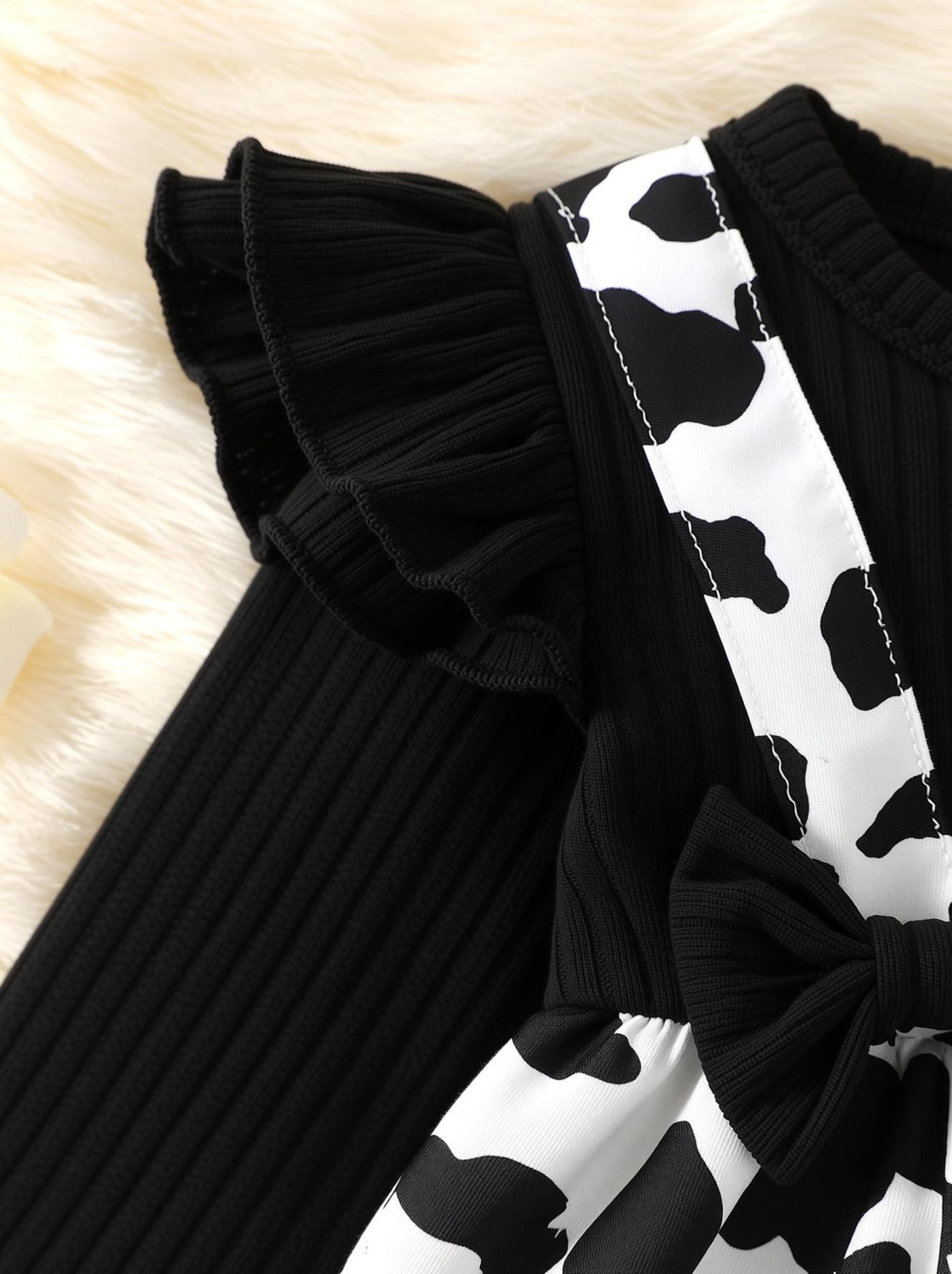 Parnika Black and white cow print
