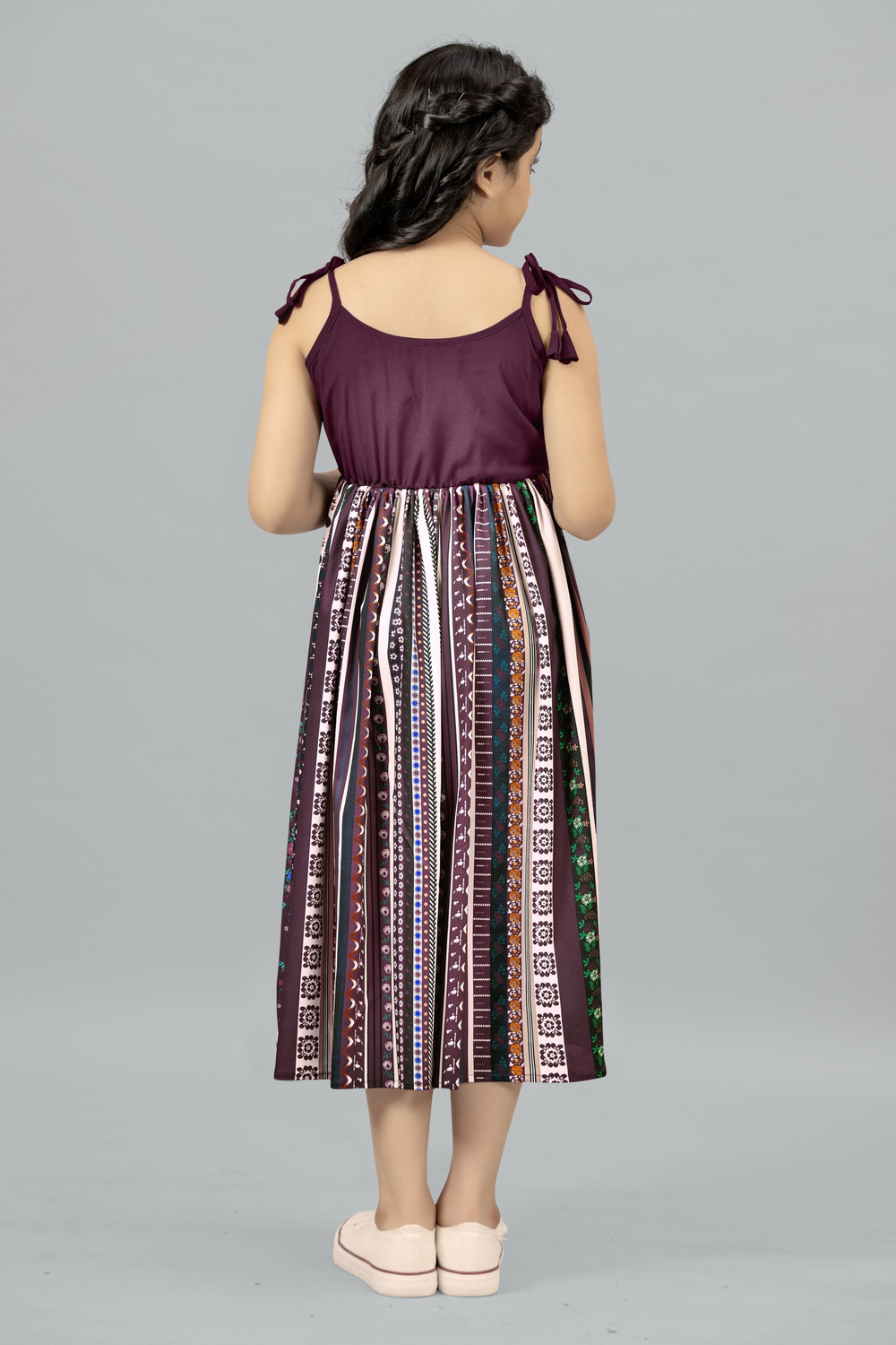 Fablina Two-tone maxi dress