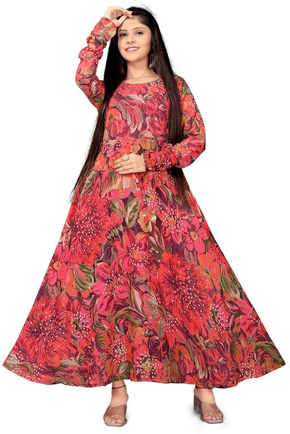 Aamira Bold floral digital print Maxi
