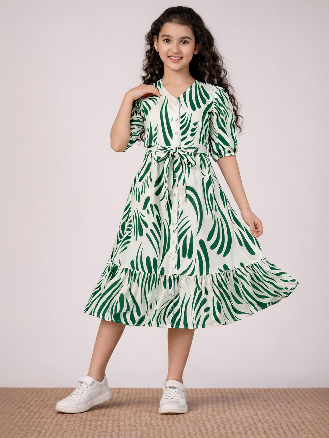Fablina Organic abstract print dress