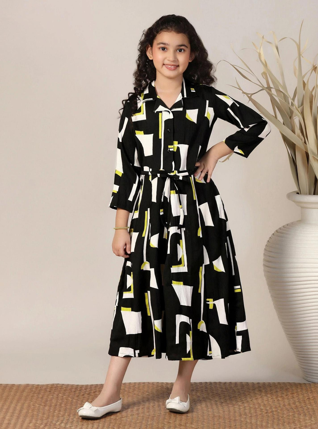 Fablina Shirt-style midi dress
