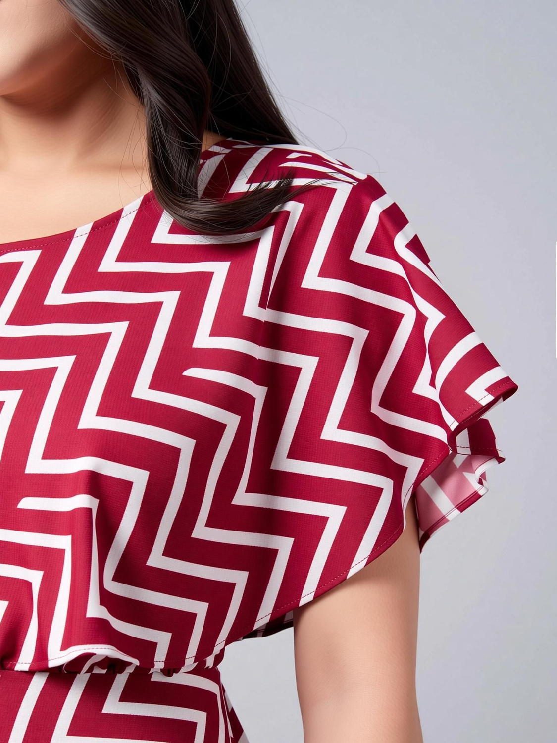 Aamira Zig-zag pattern  Maxi
