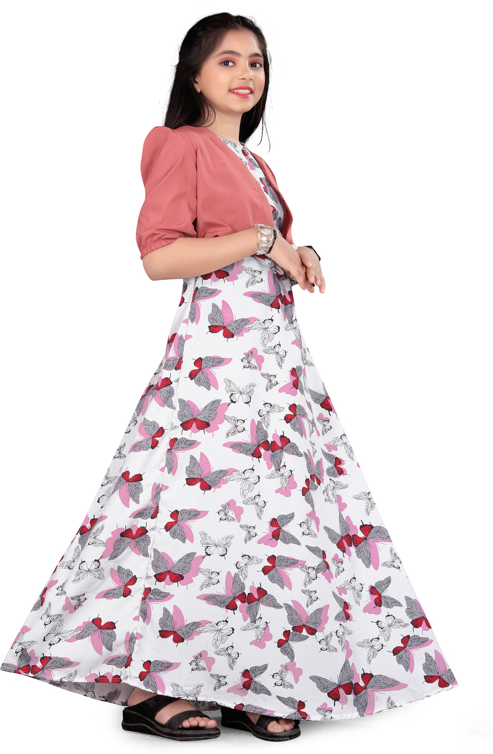 Aamira Butterfly motif  maxi dres