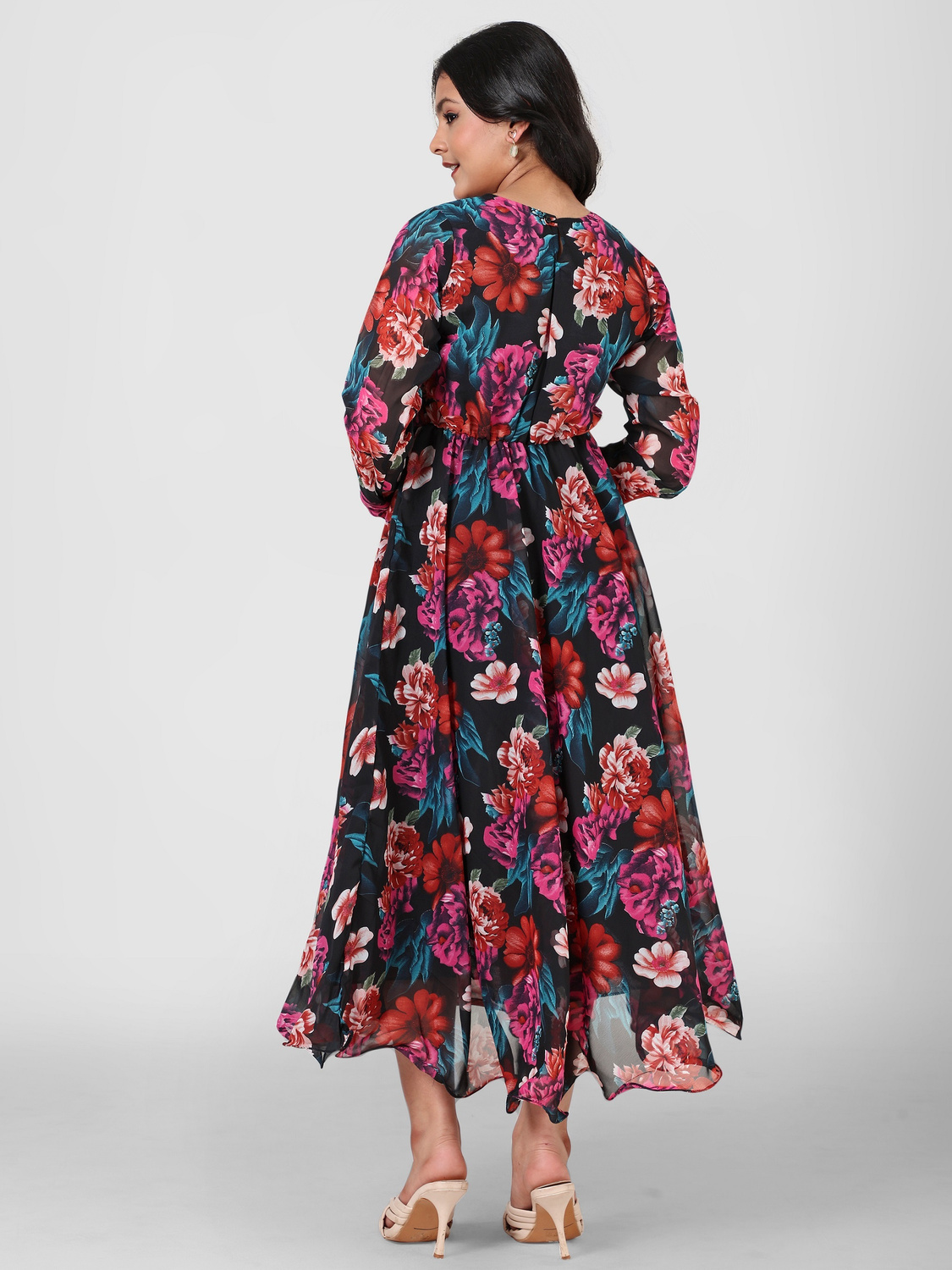 Aamira large-scale floral motif Print Maxi