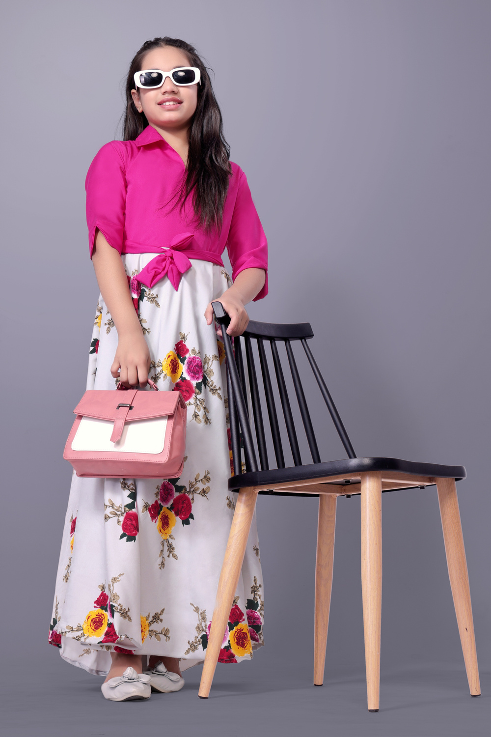 Aamira Two-piece style floor-length gown