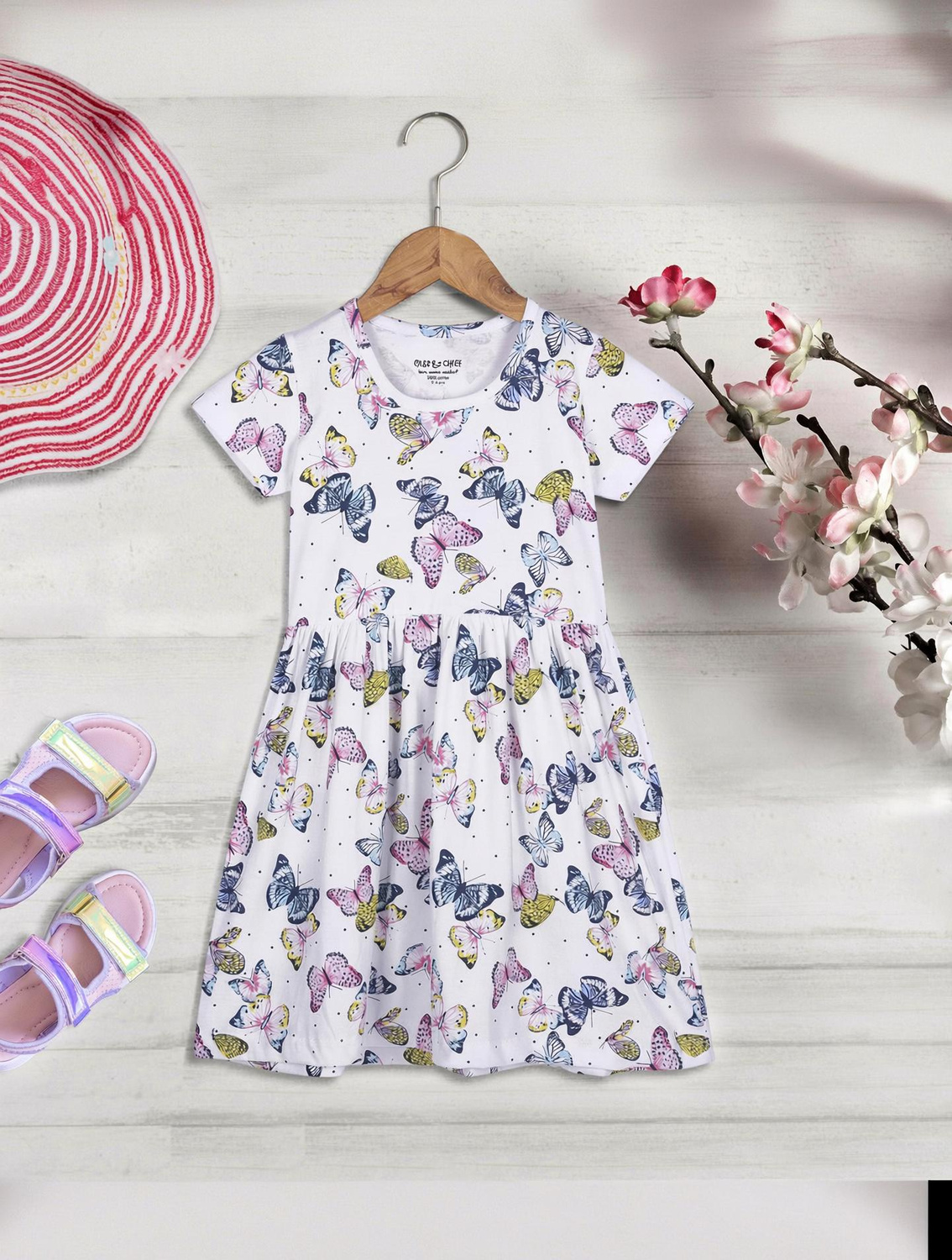 Moonette Butterflies Printed Midi 