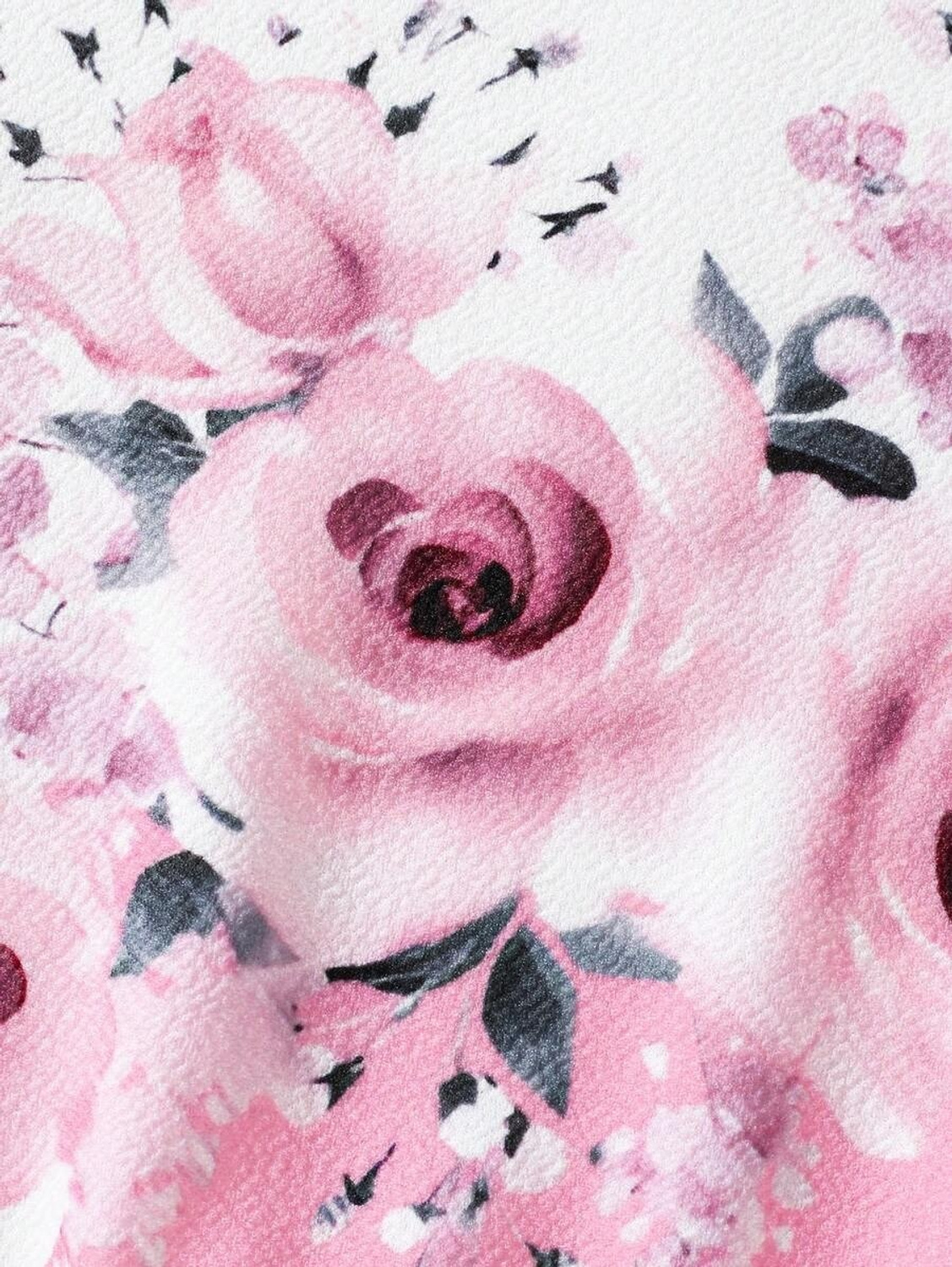 Moonette Pink rose print Maxi-Dress