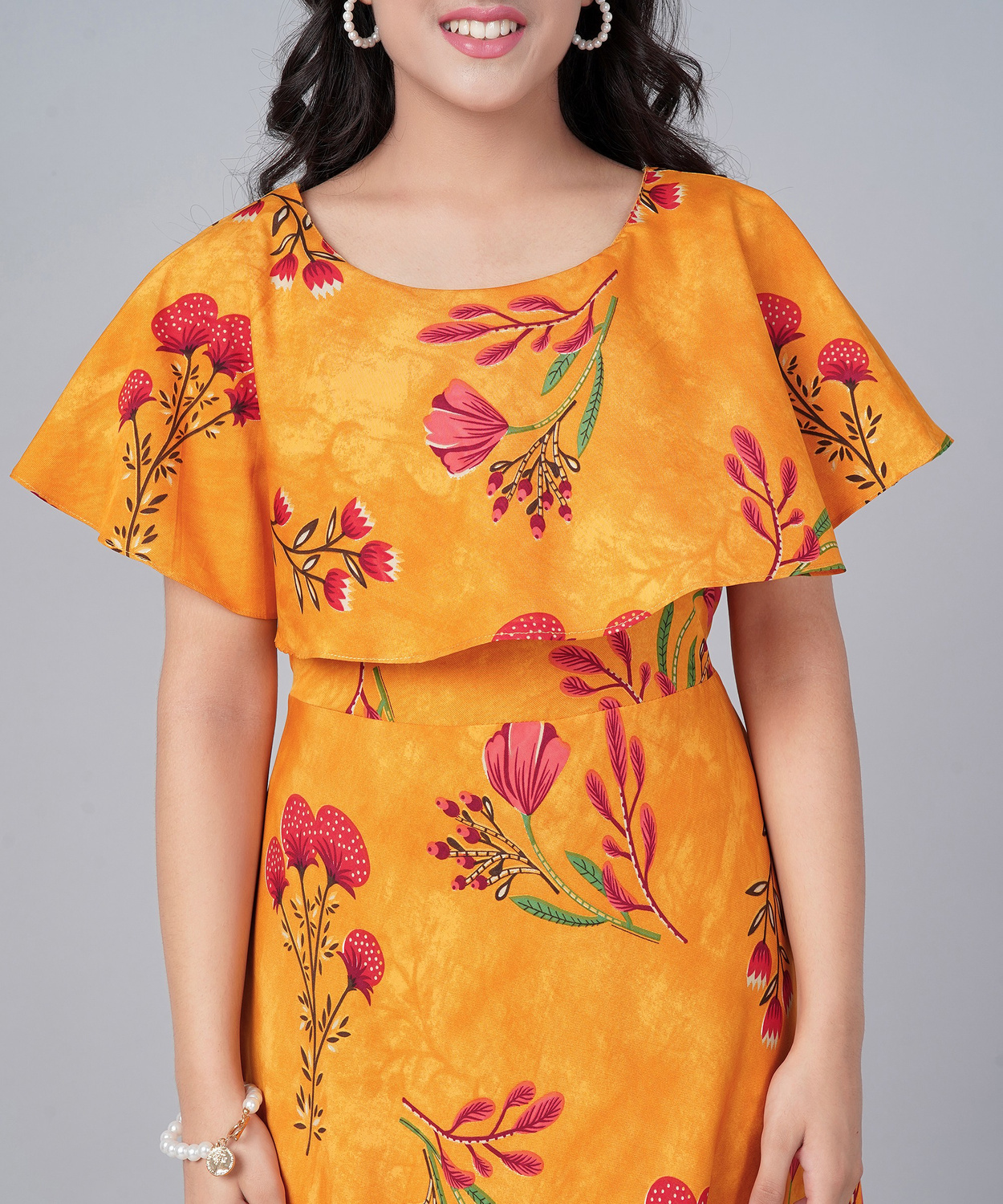 Aamira Large-scale botanical print Maxi