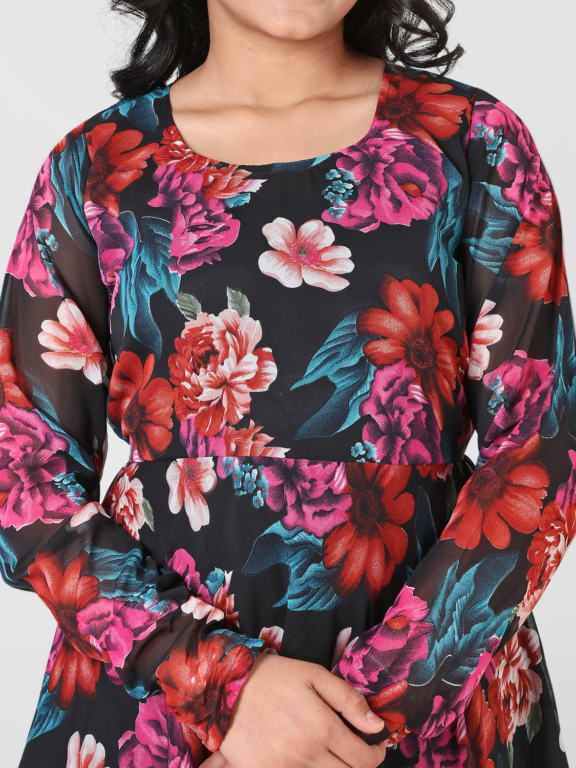 Aamira large-scale floral motif Print Maxi