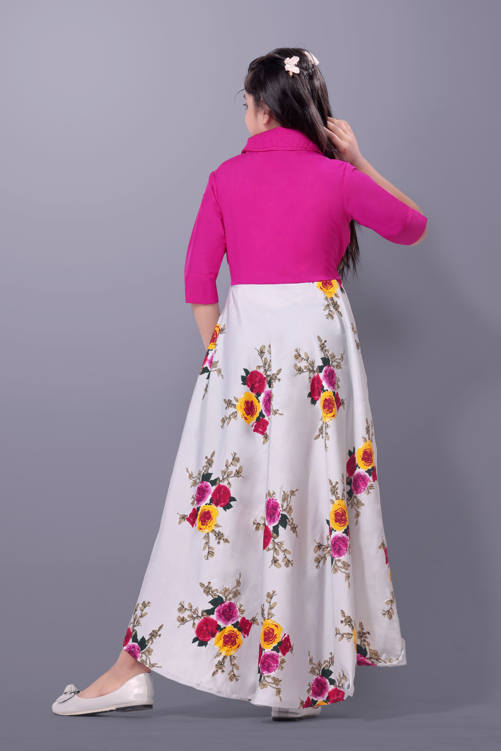 Aamira Two-piece style floor-length gown