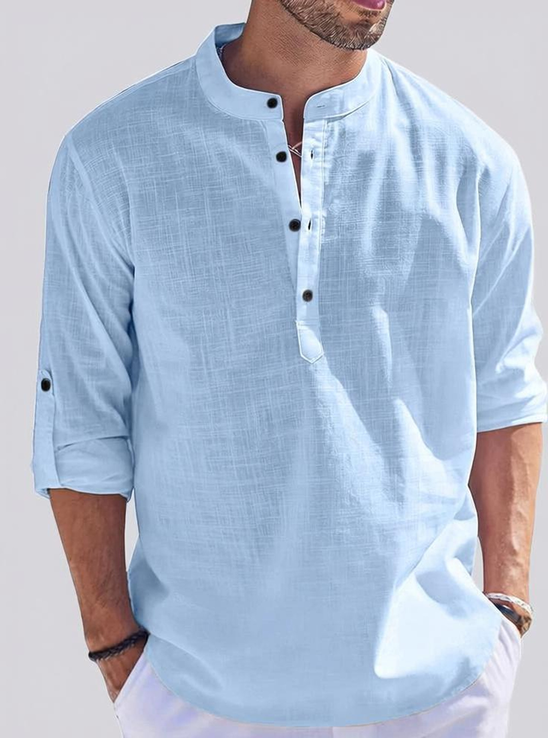 Zorvan Modern Kurta-style shirt