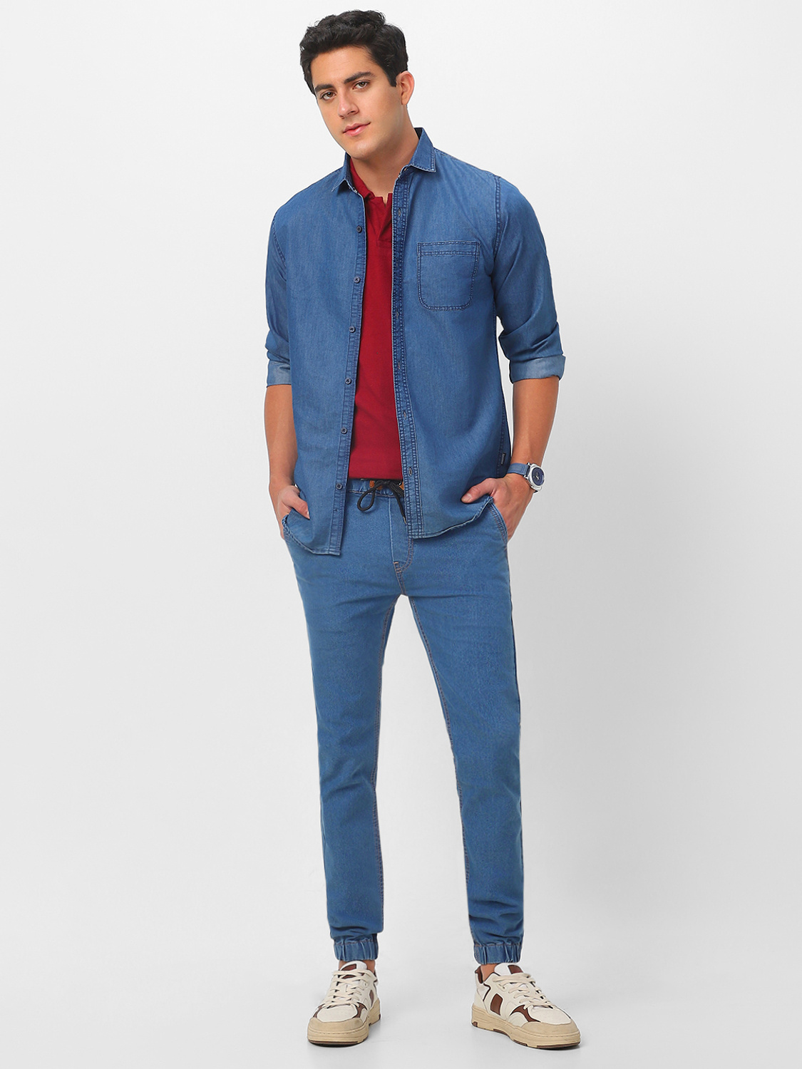 Metronex  Solid Denim Loose Fit Jeans