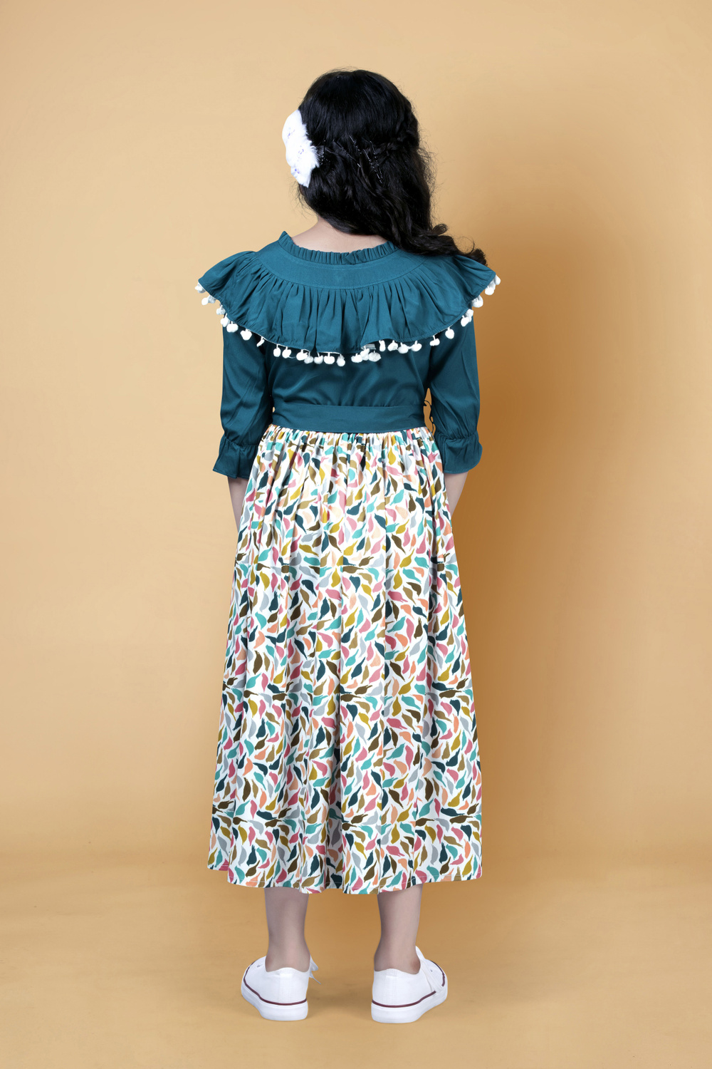 Fablina Two-toned midi dress