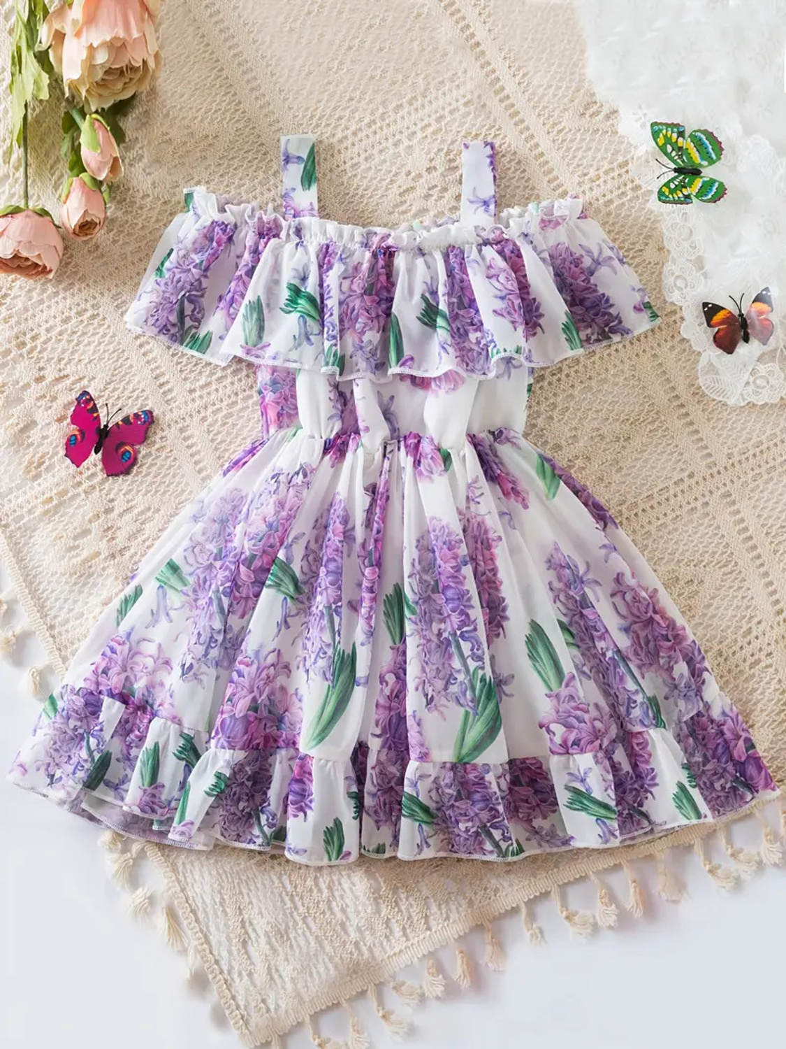 Parnika Hyacinth print  Midi