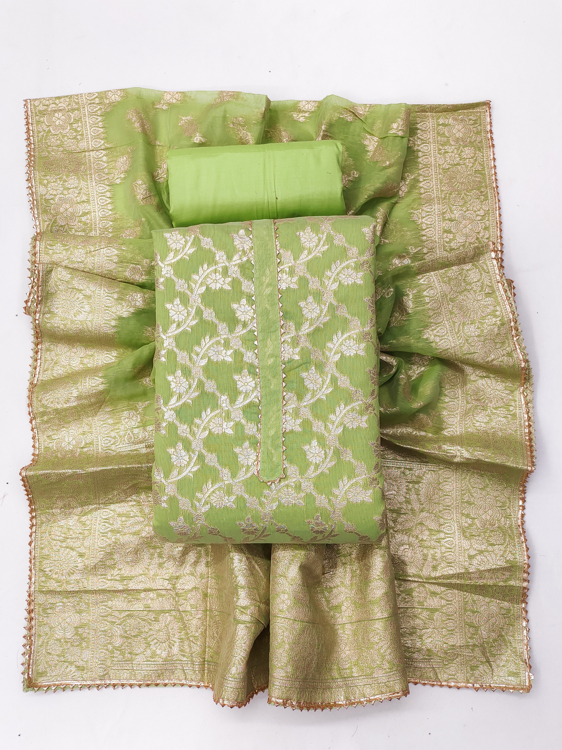 Tavisha Art Silk Self Design with Ethnic Motif Dupatta