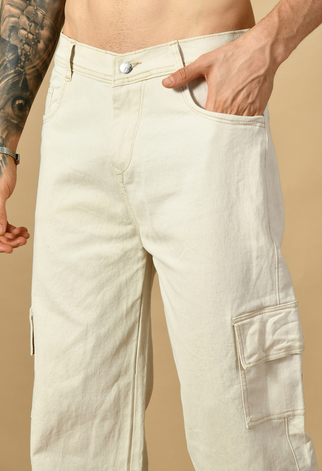Metronex  Solid Denim Loose Fit Jeans