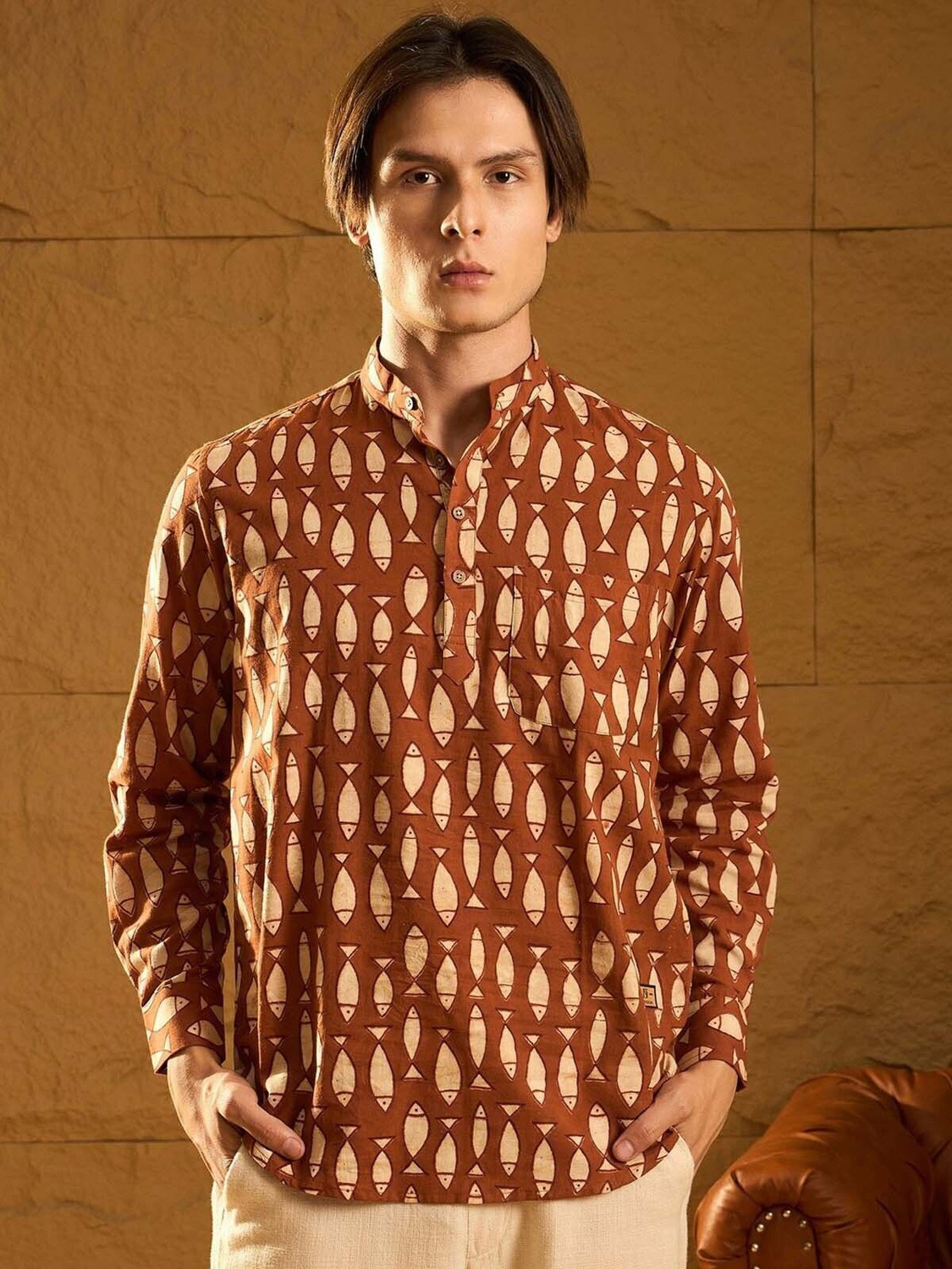 Devansh All-over fish print Shirt